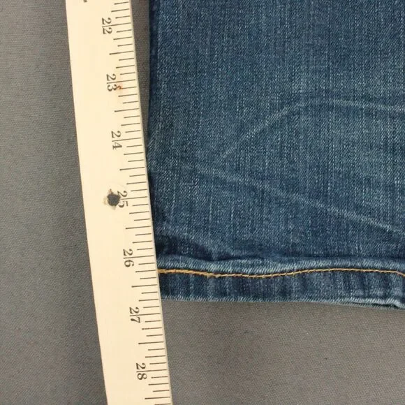 Levis 513 Jeans Mens 33x30 Blue Denim Slim Straight Medium Wash Actual 32x27 - Picture 7 of 11